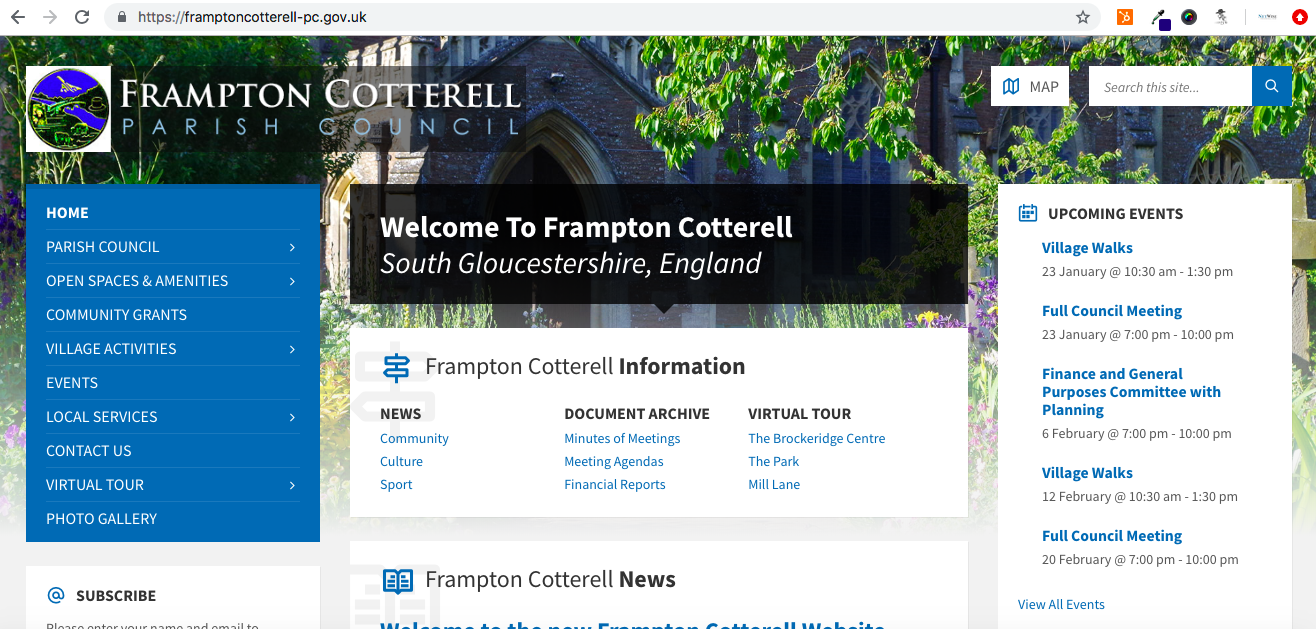 Frampton Cotterell Parish Council choose NetWise UK as their website provider