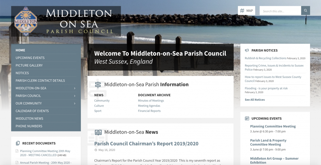 Middleton On Sea Parish Council website